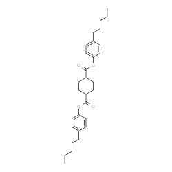 ChemSpider 2D Image | Bis(4-pentylphenyl) 1,4-cyclohexanedicarboxylate | C30H40O4