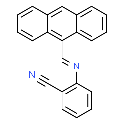 ChemSpider 2D Image | 2-[(E)-(9-Anthrylmethylene)amino]benzonitrile | C22H14N2