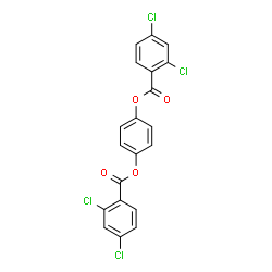 ChemSpider 2D Image | 1,4-Phenylene bis(2,4-dichlorobenzoate) | C20H10Cl4O4