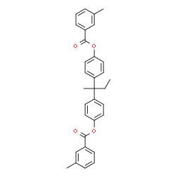 ChemSpider 2D Image | 2,2-Butanediyldi-4,1-phenylene bis(3-methylbenzoate) | C32H30O4