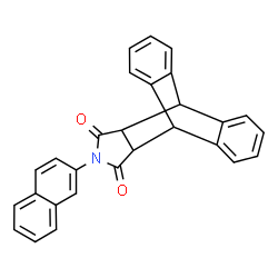 ChemSpider 2D Image | 17-(2-Naphthyl)-17-azapentacyclo[6.6.5.0~2,7~.0~9,14~.0~15,19~]nonadeca-2,4,6,9,11,13-hexaene-16,18-dione | C28H19NO2