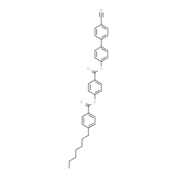 ChemSpider 2D Image | 4-{[(4'-Cyano-4-biphenylyl)oxy]carbonyl}phenyl 4-heptylbenzoate | C34H31NO4