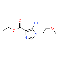ChemSpider 2D Image | Ethyl 5-amino-1-(2-methoxyethyl)-1H-imidazole-4-carboxylate | C9H15N3O3