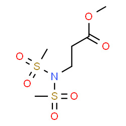 ChemSpider 2D Image | Methyl N,N-bis(methylsulfonyl)-beta-alaninate | C6H13NO6S2