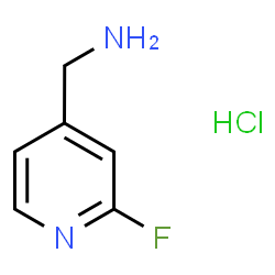 ChemSpider 2D Image | (2-fluoropyridin-4-yl)methanamine hydrochloride | C6H8ClFN2