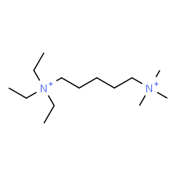 ChemSpider 2D Image | N,N,N-Triethyl-N',N',N'-trimethyl-1,5-pentanediaminium | C14H34N2