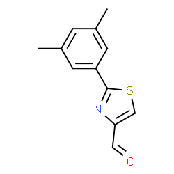ChemSpider 2D Image | 2-(3,5-Dimethylphenyl)thiazole-4-carbaldehyde | C12H11NOS