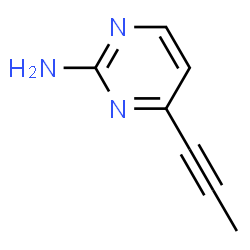 ChemSpider 2D Image | 4-(Prop-1-yn-1-yl)pyrimidin-2-amine | C7H7N3
