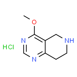 ChemSpider 2D Image | 4-Methoxy-5,6,7,8-tetrahydropyrido[4,3-d]pyrimidine hydrochloride | C8H12ClN3O