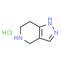 ChemSpider 2D Image | 1H,4H,5H,6H,7H-PYRAZOLO[4,3-C]PYRIDINE HYDROCHLORIDE | C6H10ClN3
