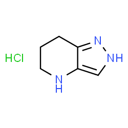 ChemSpider 2D Image | 4,5,6,7-Tetrahydro-2H-pyrazolo[4,3-b]pyridine hydrochloride | C6H10ClN3