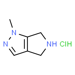 ChemSpider 2D Image | 1-Methyl-1,4,5,6-tetrahydropyrrolo[3,4-c]pyrazole hydrochloride | C6H10ClN3