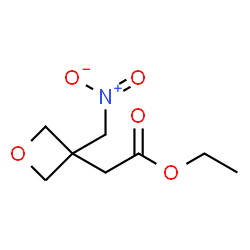 ChemSpider 2D Image | Ethyl [3-(nitromethyl)-3-oxetanyl]acetate | C8H13NO5