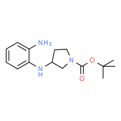 ChemSpider 2D Image | tert-Butyl 3-[(2-aminophenyl)amino]pyrrolidine-1-carboxylate | C15H23N3O2