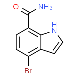 ChemSpider 2D Image | 4-Bromo-1H-indole-7-carboxamide | C9H7BrN2O