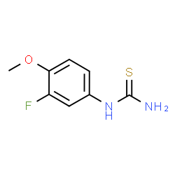ChemSpider 2D Image | (3-Fluoro-4-methoxyphenyl)thiourea | C8H9FN2OS