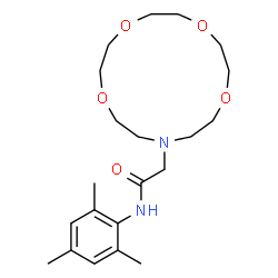 ChemSpider 2D Image | N-Mesityl-2-(1,4,7,10-tetraoxa-13-azacyclopentadecan-13-yl)acetamide | C21H34N2O5