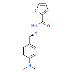 ChemSpider 2D Image | N'-[4-(Dimethylamino)benzylidene]-2-furohydrazide | C14H15N3O2