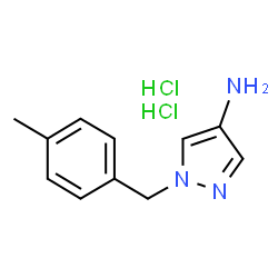 ChemSpider 2D Image | 1-(4-Methylbenzyl)-1H-pyrazol-4-amine dihydrochloride | C11H15Cl2N3
