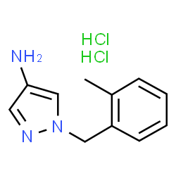 ChemSpider 2D Image | 1-(2-Methylbenzyl)-1H-pyrazol-4-amine dihydrochloride | C11H15Cl2N3