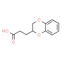 ChemSpider 2D Image | 3-(2,3-Dihydro-1,4-benzodioxin-2-yl)propanoic acid | C11H12O4