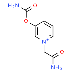 ChemSpider 2D Image | 1-(2-Amino-2-oxoethyl)-3-(carbamoyloxy)pyridinium | C8H10N3O3