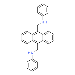 ChemSpider 2D Image | N,N'-(anthracene-9,10-diyldimethanediyl)dianiline | C28H24N2