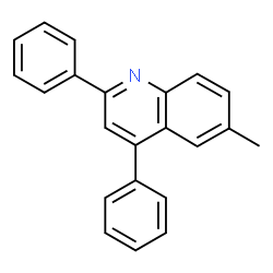 ChemSpider 2D Image | 6-Methyl-2,4-diphenylquinoline | C22H17N