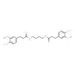 ChemSpider 2D Image | N,N'-1,4-Butanediylbis[3-(4-hydroxy-3-methoxyphenyl)propanamide] | C24H32N2O6