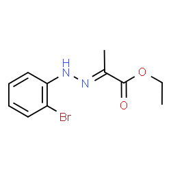ChemSpider 2D Image | Ethyl (2E)-2-[(2-bromophenyl)hydrazono]propanoate | C11H13BrN2O2