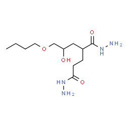 ChemSpider 2D Image | 2-(3-Butoxy-2-hydroxypropyl)pentanedihydrazide | C12H26N4O4