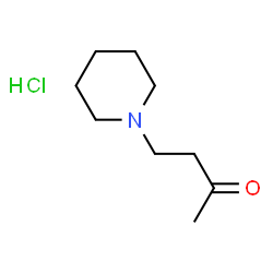 ChemSpider 2D Image | 4-PIPERIDINO-2-BUTANONE HYDROCHLORIDE | C9H18ClNO