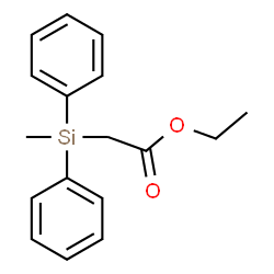 ChemSpider 2D Image | Ethyl (diphenylmethylsilyl)acetate | C17H20O2Si