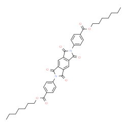 ChemSpider 2D Image | Diheptyl 4,4'-(1,3,5,7-tetraoxo-5,7-dihydropyrrolo[3,4-f]isoindole-2,6(1H,3H)-diyl)dibenzoate | C38H40N2O8