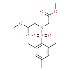 ChemSpider 2D Image | Dimethyl 2,2'-[(mesitylsulfonyl)imino]diacetate | C15H21NO6S