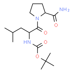 ChemSpider 2D Image | N-{[(2-Methyl-2-propanyl)oxy]carbonyl}leucylprolinamide | C16H29N3O4