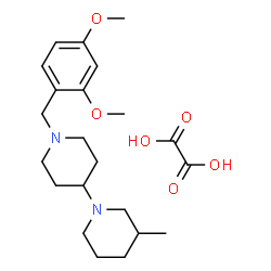 ChemSpider 2D Image | 1'-(2,4-Dimethoxybenzyl)-3-methyl-1,4'-bipiperidine ethanedioate (1:1) | C22H34N2O6