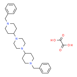 ChemSpider 2D Image | 1,4-Bis(1-benzyl-4-piperidinyl)piperazine ethanedioate (1:1) | C30H42N4O4
