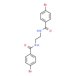 ChemSpider 2D Image | N,N'-1,2-Ethanediylbis(4-bromobenzamide) | C16H14Br2N2O2