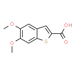 ChemSpider 2D Image | 5,6-Dimethoxy-1-benzothiophene-2-carboxylic acid | C11H10O4S