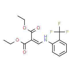 ChemSpider 2D Image | Diethyl (2-trifluoromethylphenylaminomethylene)malonate | C15H16F3NO4
