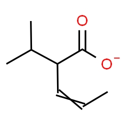 ChemSpider 2D Image | 2-Isopropyl-3-pentenoate | C8H13O2