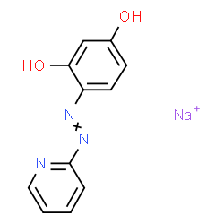 ChemSpider 2D Image | 4-(2-PYRIDYLAZO)RESORCINOL MONOSODIUM SALT | C11H9N3NaO2