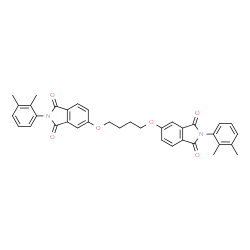 ChemSpider 2D Image | 5,5'-[1,4-Butanediylbis(oxy)]bis[2-(2,3-dimethylphenyl)-1H-isoindole-1,3(2H)-dione] | C36H32N2O6