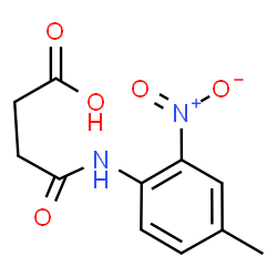 ChemSpider 2D Image | 4-[(4-Methyl-2-nitrophenyl)amino]-4-oxobutanoic acid | C11H12N2O5