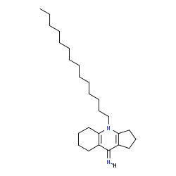 ChemSpider 2D Image | (9Z)-4-Tetradecyl-1,2,3,4,5,6,7,8-octahydro-9H-cyclopenta[b]quinolin-9-imine | C26H44N2