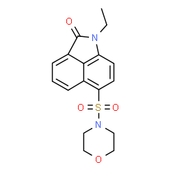 ChemSpider 2D Image | 1-Ethyl-6-(4-morpholinylsulfonyl)benzo[cd]indol-2(1H)-one | C17H18N2O4S