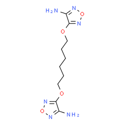 ChemSpider 2D Image | 4,4'-[1,6-Hexanediylbis(oxy)]bis(1,2,5-oxadiazol-3-amine) | C10H16N6O4