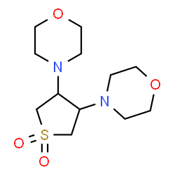 ChemSpider 2D Image | 4,4'-(1,1-Dioxidotetrahydrothiene-3,4-diyl)dimorpholine | C12H22N2O4S