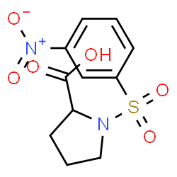 ChemSpider 2D Image | 1-[(3-Nitrophenyl)sulfonyl]proline | C11H12N2O6S